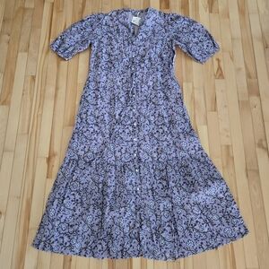 Shade Amour Size Medium Floral Purple Dress Nwt Sabrina